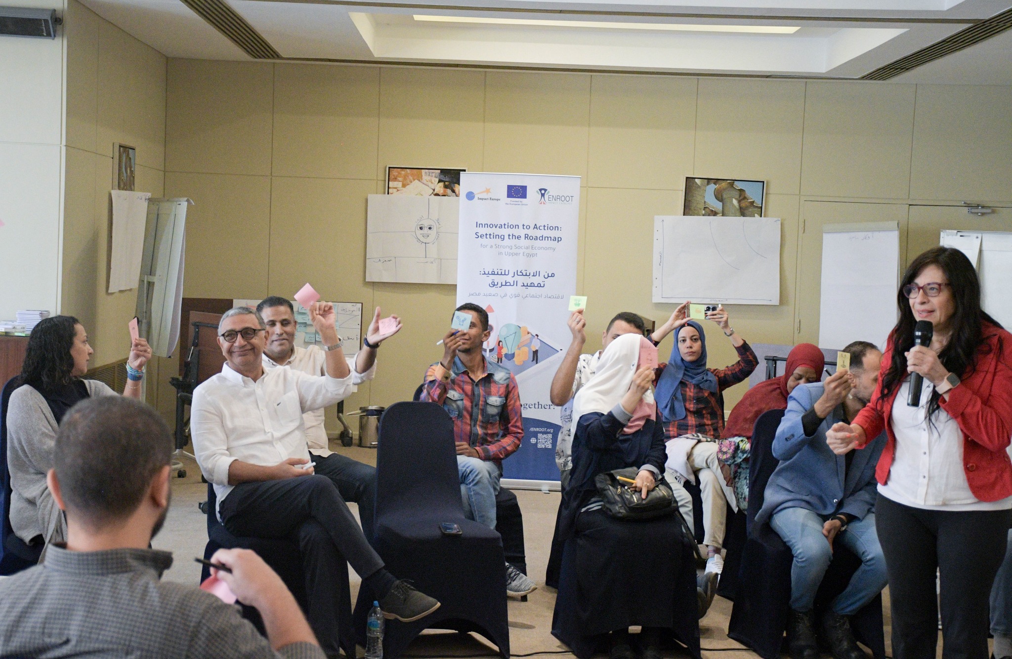 استضافت إنرووت للتنمية ملتقى للتفكير التصميمي وجولة دراسية للمستثمرين في صعيد مصر